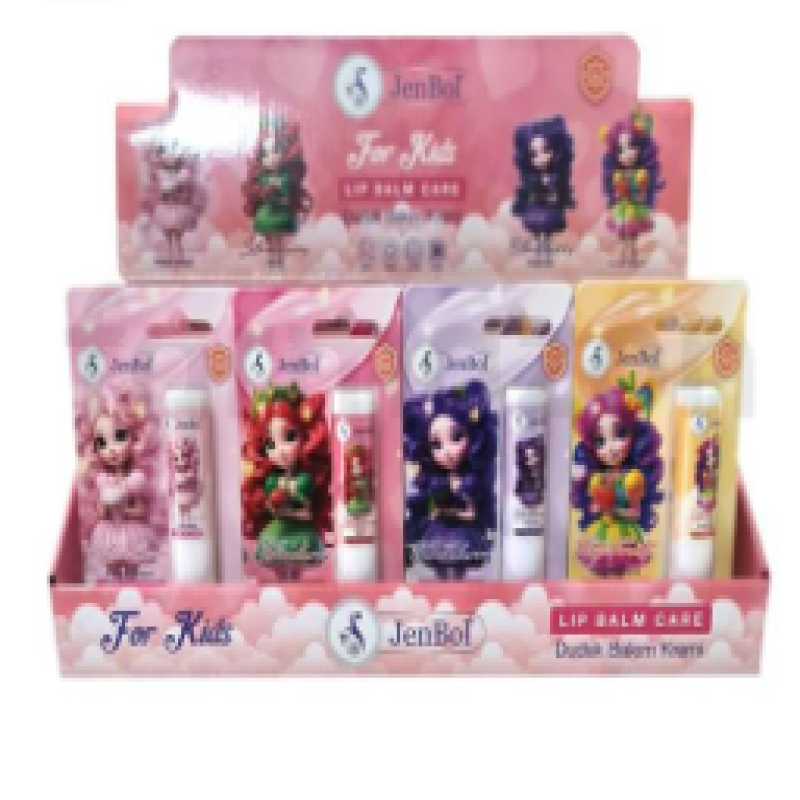 Jenbol Lip Balm Care For Kids 24'lü Stand