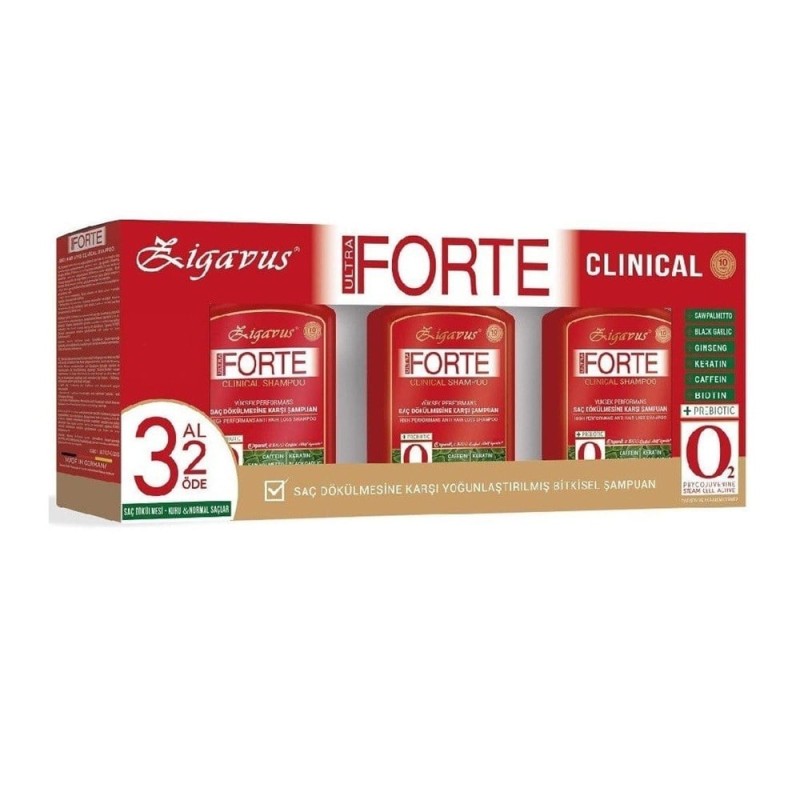 Zigavus Forte Ultra Şampuan Yağlı Saçlar İçin 300 ml - 3 Al 2 Öde Özel Fiyat Etiketli